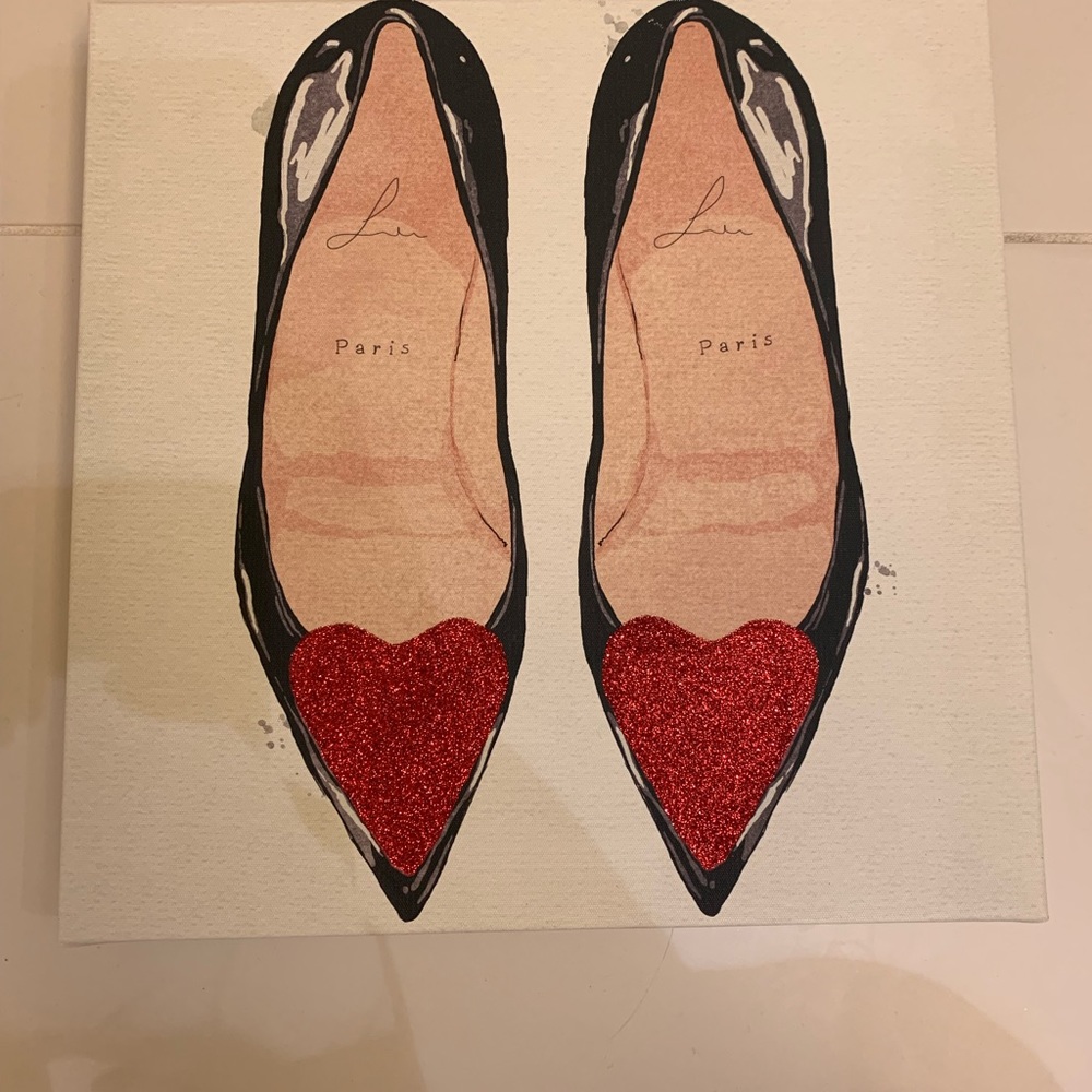 louboutin canvas painting